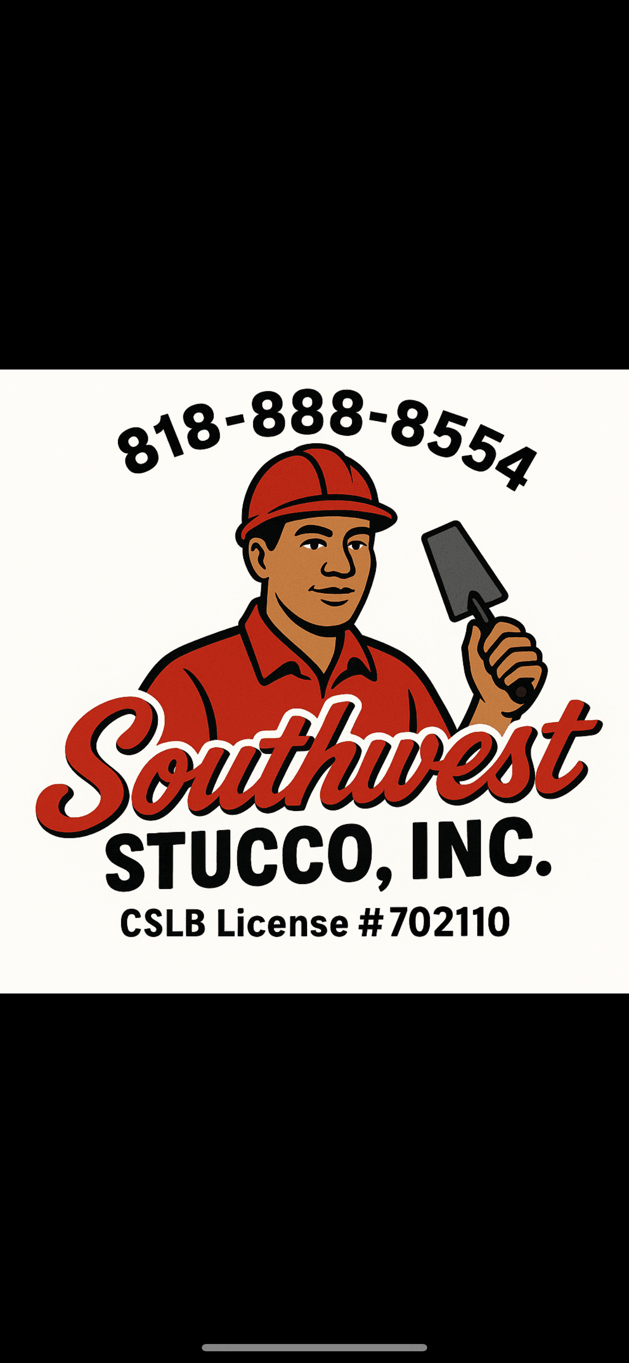 Southwest Stucco Inc. — family-owned stucco contractor logo, est. 1995, Calabasas CA, CSLB #702110